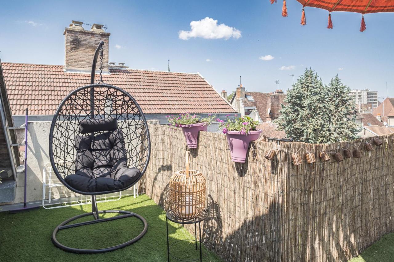 Le Rooftop - Vue Cathedrale - Climatisation Troyes Exterior foto